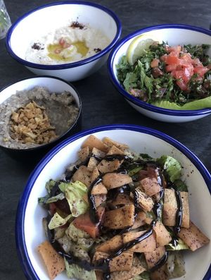 Taboulé libanais et aubergines rôties   at Beirut Kitchen Cantine du Levant in Bordeaux