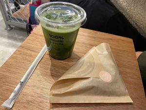 Matcha Latte at The Matcha Tokyo - Shibuya Miyashita Park in Tokyo