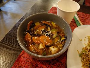Saveur local - sweet & sour at Pure Vegan Corner  in Triolet