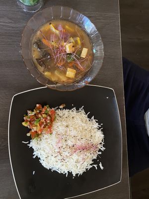 Tofu with rice  at Pure Vegan Corner  in Triolet