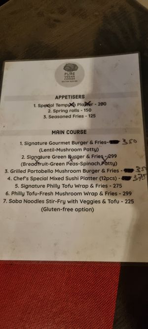  at Pure Vegan Corner  in Triolet