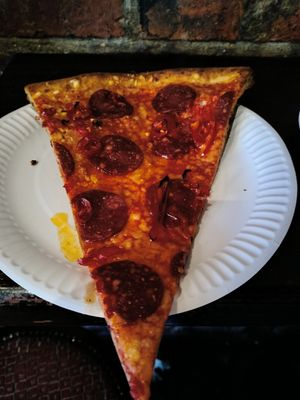 The veg pepperoni at Bambino in Dublin