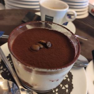 Tiramisù at DALL'ITALIANO BEACH in Menorca