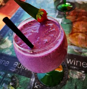 Batidos de frutas 😉🤪 at DALL'ITALIANO BEACH in Menorca