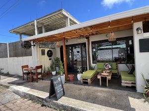 The restaurant   at Agave Studio in Puerto Ayora