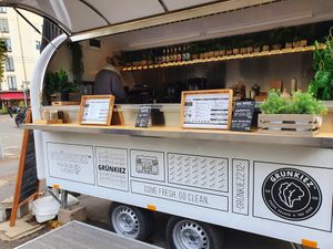 Food truck at Grünkiez in Dusseldorf