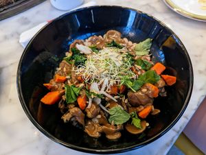 Mushroom bowl. at Local Foods in Austin