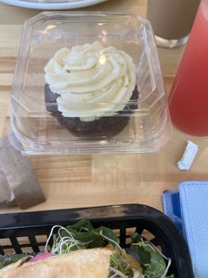 Carrot cupcake to go!  at Local Foods in Austin
