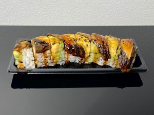 dragon roll (takeout) at Irashai Sushi in Seattle