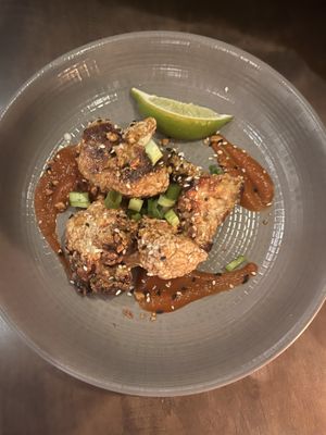 Kung Pao Cauliflower "Wings"  at Harvest Seasonal Grill & Wine Bar in Collegeville