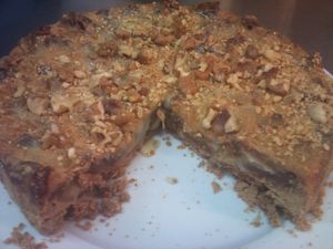 dates and cinemon cake at Baraka in Orgiva