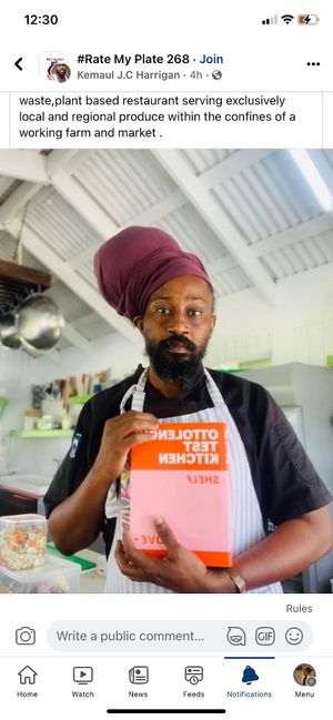 Chef Bushbungalow in his element  at Bushbungalow  in All Saints