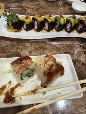 Cammy (bottom- my favorite) and Jude   at 7' Yen Sushi in Roseville