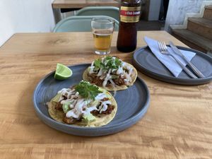 Tacos  at Real Vegetal in Medellin