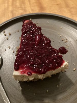 cheesecake  at Real Vegetal in Medellin