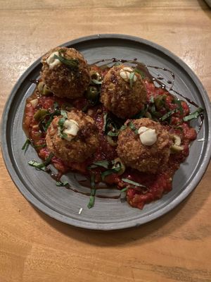 Arancinii  at Real Vegetal in Medellin