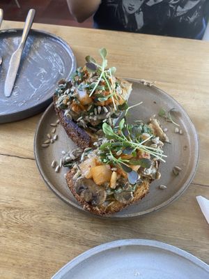 Kimhci tostada  at Real Vegetal in Medellin