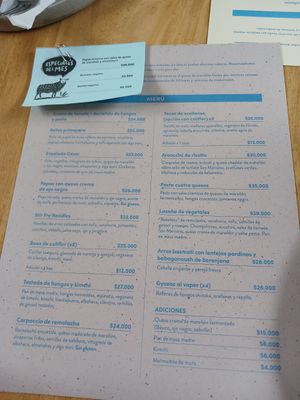 Carta at Real Vegetal in Medellin