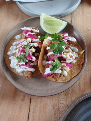 Tacos de orellanas, 10/10 at Real Vegetal in Medellin