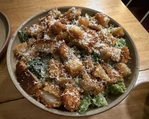 Caesar salad at Real Vegetal in Medellin
