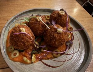 Arancini at Real Vegetal in Medellin