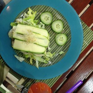 Raw food lasagne at Fit Bar Fresh4you in Portoroz