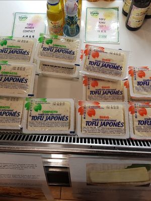 Their renowned tofu at Somenoya in Barcelona