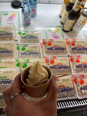 Creamy soy gelato at Somenoya in Barcelona