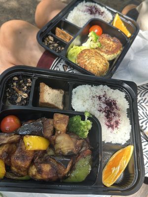 Bentos in the park!  at Somenoya in Barcelona