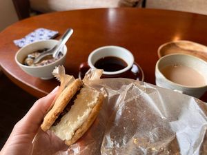 Vegan Gelato Sandwich at Jiyuubokuminzoku Cafe in Aomori