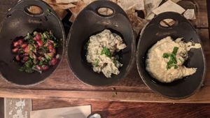 Mezze platter at Lamucca de Prado in Madrid