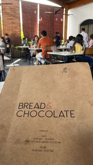 Atmosphere  at Bread & Chocolate in Pondicherry