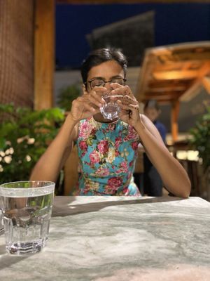 Comfortable setting  at Bread & Chocolate in Pondicherry