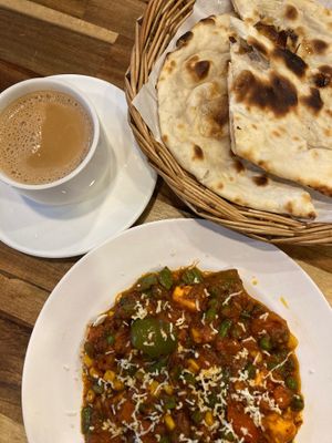 Delicious vegey curry - jalfrazi at Little Govinda's in Ao Nang