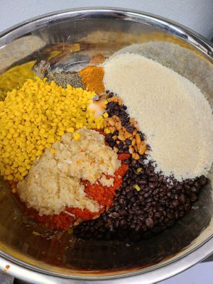 Preparing the Vegan Bean Burgers Part 1 at The Trailhead Public House and Eatery in Moab