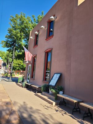 Trailhead building est. 1886 at The Trailhead Public House and Eatery in Moab