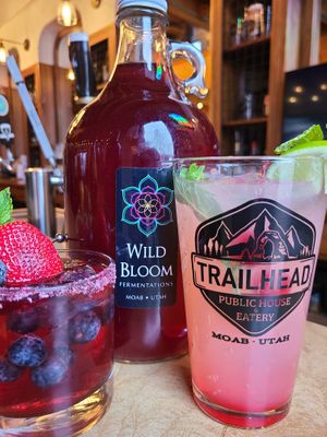 Local Kombucha at The Trailhead Public House and Eatery in Moab