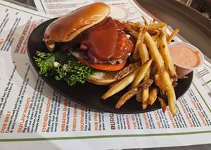 BBQ Bean Burger at The Trailhead Public House and Eatery in Moab