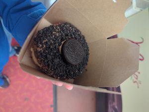 Oreo donut at Barry Sidings Cafe in Pontypridd