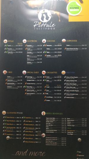 All green leaves are vegan on the menu at Pittule - Freetfood in Lecce