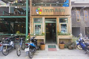 Entrance. at Imm Aim Vegetarian and Bike Cafe in Chiang Mai