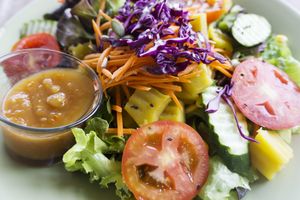Sweet potato salad. at Imm Aim Vegetarian and Bike Cafe in Chiang Mai
