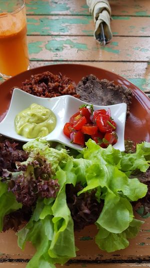 . at Imm Aim Vegetarian and Bike Cafe in Chiang Mai