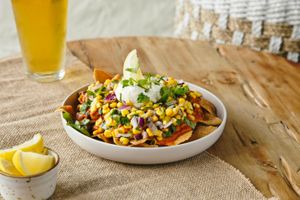 Vegetarian or vegan nachos at Taco Medic - Frankton in Queenstown