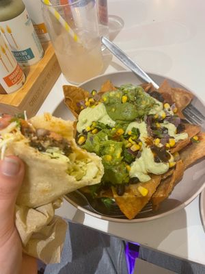 kaimanga taco and Vegan Nachos at Taco Medic - Frankton in Queenstown
