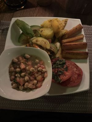 Vegetarian option made vegan   at Taylor's Place Tortuguero in Tortuguero