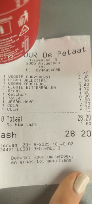  at Frituur De Petaat in Antwerpen