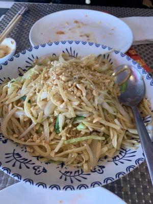 Vegan pad thai  at Miss Asia in Gran Canaria