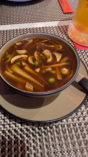 Hot & sour soup at Miss Asia in Gran Canaria