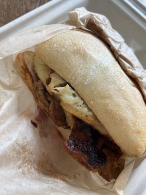 Iron man  at Blondies Vegan Proteins + Cafe Hawaii in Honolulu